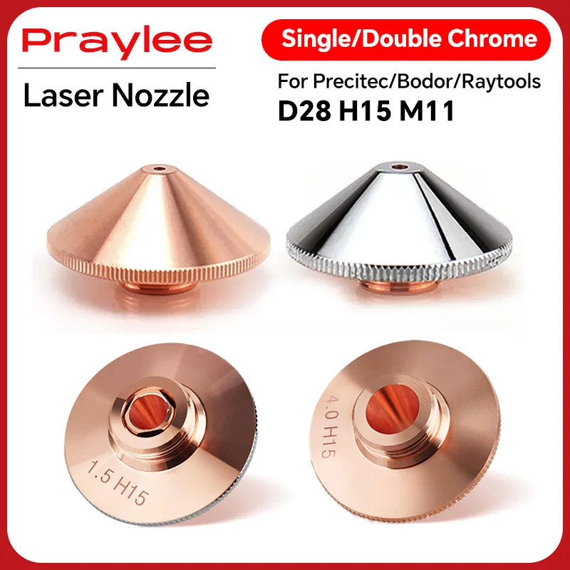 Laser Cutting Nozzle Type A D28 M11 D32 M14 H15 Single/Double Layer Caliber 0.8-6.0 Raytools Precitec WSX Laser Cutting Machine