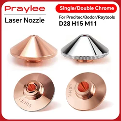 Lazer Kesim Nozulu Tip A D28 M11 D32 M14 H15 Tek/Çift Katmanlı Kalibre 0.8-6.0 Raytools Precitec WSX Lazer Kesim Makinesi