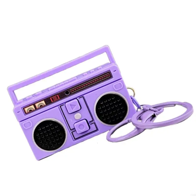 J1HD Fashion Retro Radio Bag Bag Sugsing Nostalgic Mapch Decorder
