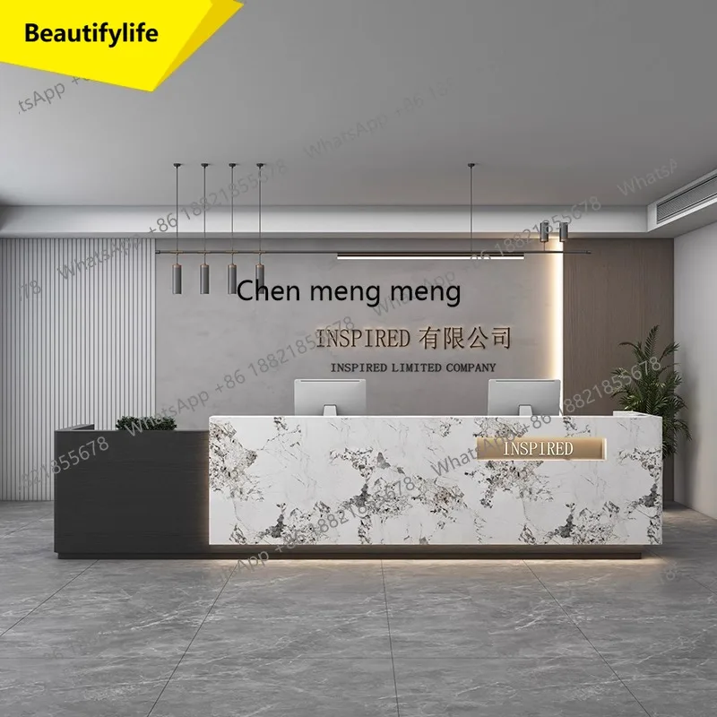 

M46 New product simple modern baking paint company front desk hotel checkout page bar