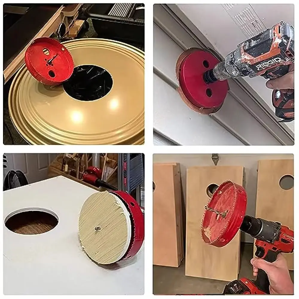 1 Buah Gergaji Lubang Bi-metal M42 15-200Mm Tahan Lama Baja HSS DIY Alat Kayu Pembuka Lubang Bimetalik untuk Logam Besi Aluminium Plastik