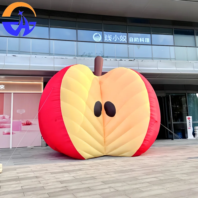 

Индивидуальные надувные модели с имитацией красного яблока, летний реквизит для украшения уличного торгового центра с фруктами