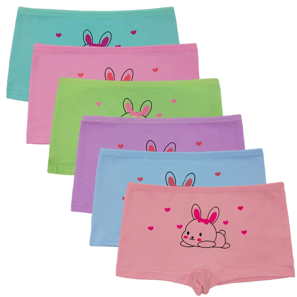 Hot Selling New Panties Cotton 1pc/Lot Girls Boxer Underwear Children's Briefs Stock  Cartoon Printed 85066