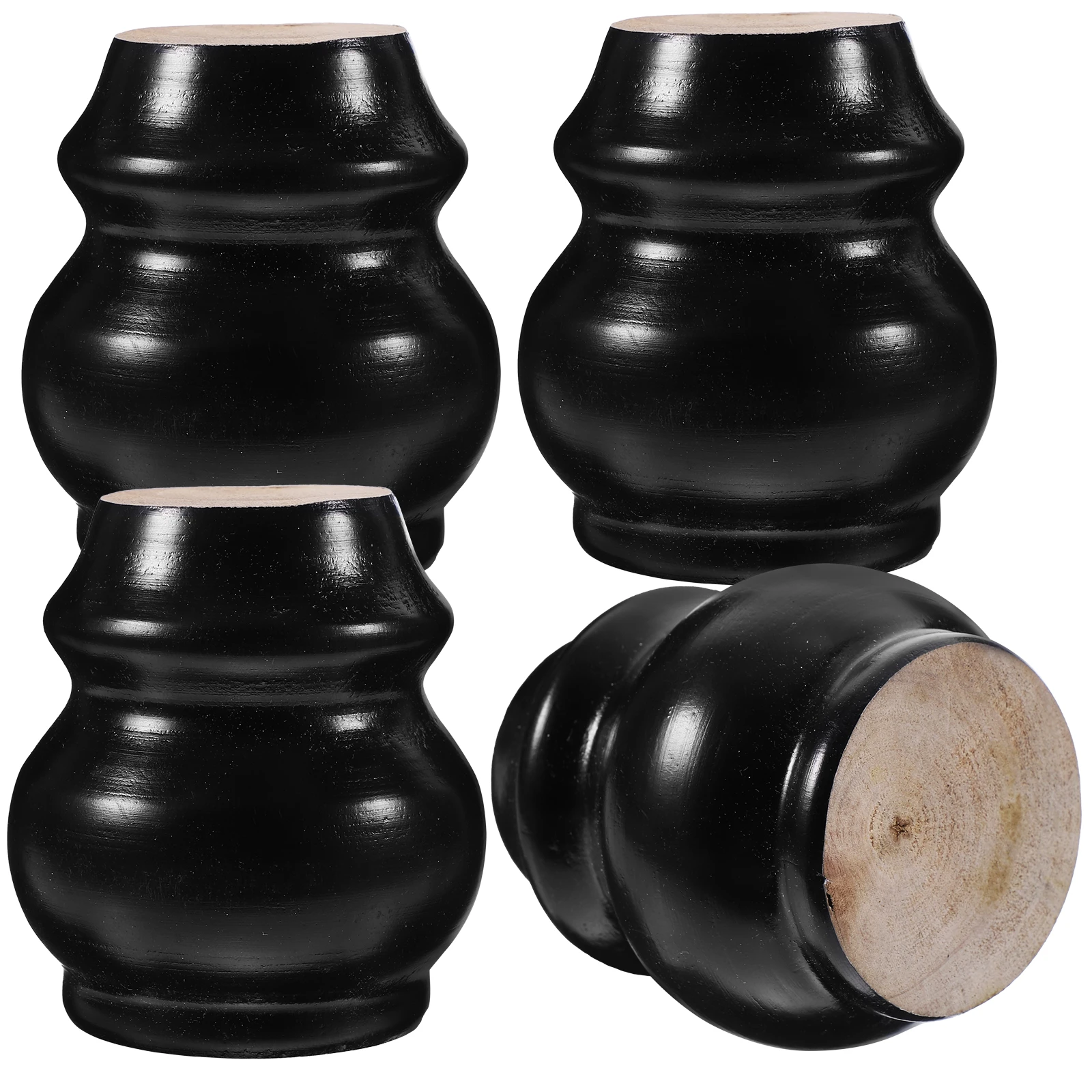 

4Pcs Solid Wood Furniture Legs Heavy Duty Sofa Replacement Feet for Armchair Ottoman Sideboard Stand Retro Style Home