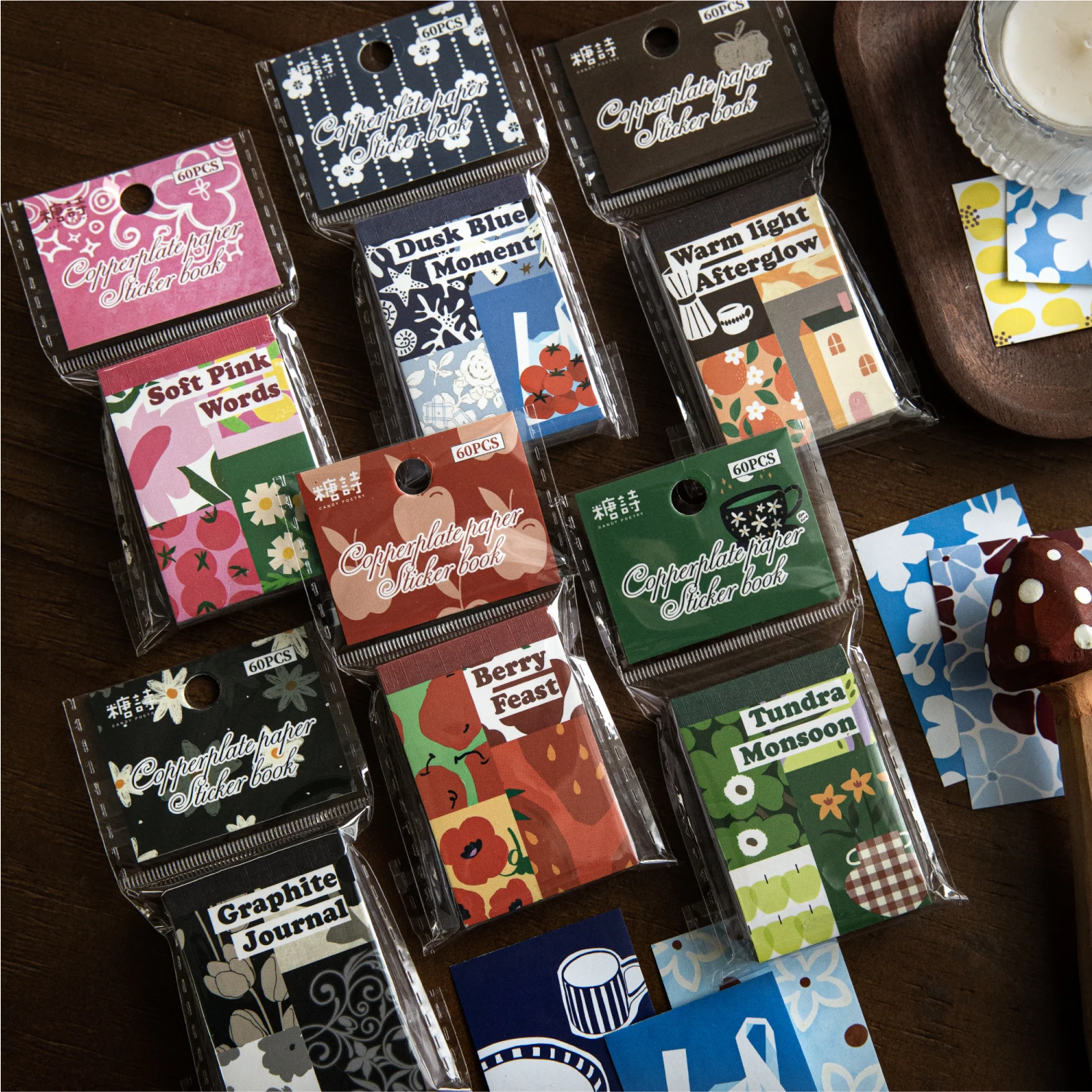 60 pcs Graffiti writing Sticker book Adhesive paper Sticker Decorative Scrapbooking Diary Album junk journal supplies