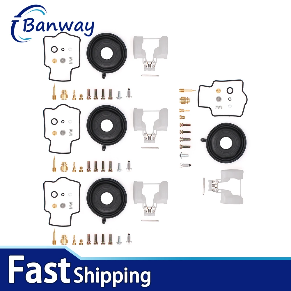 

4SETS Carburetor Repair Kit For Yamaha YZF600R YZF600 R 1997–2007 Carb Rebuild Kit With Float