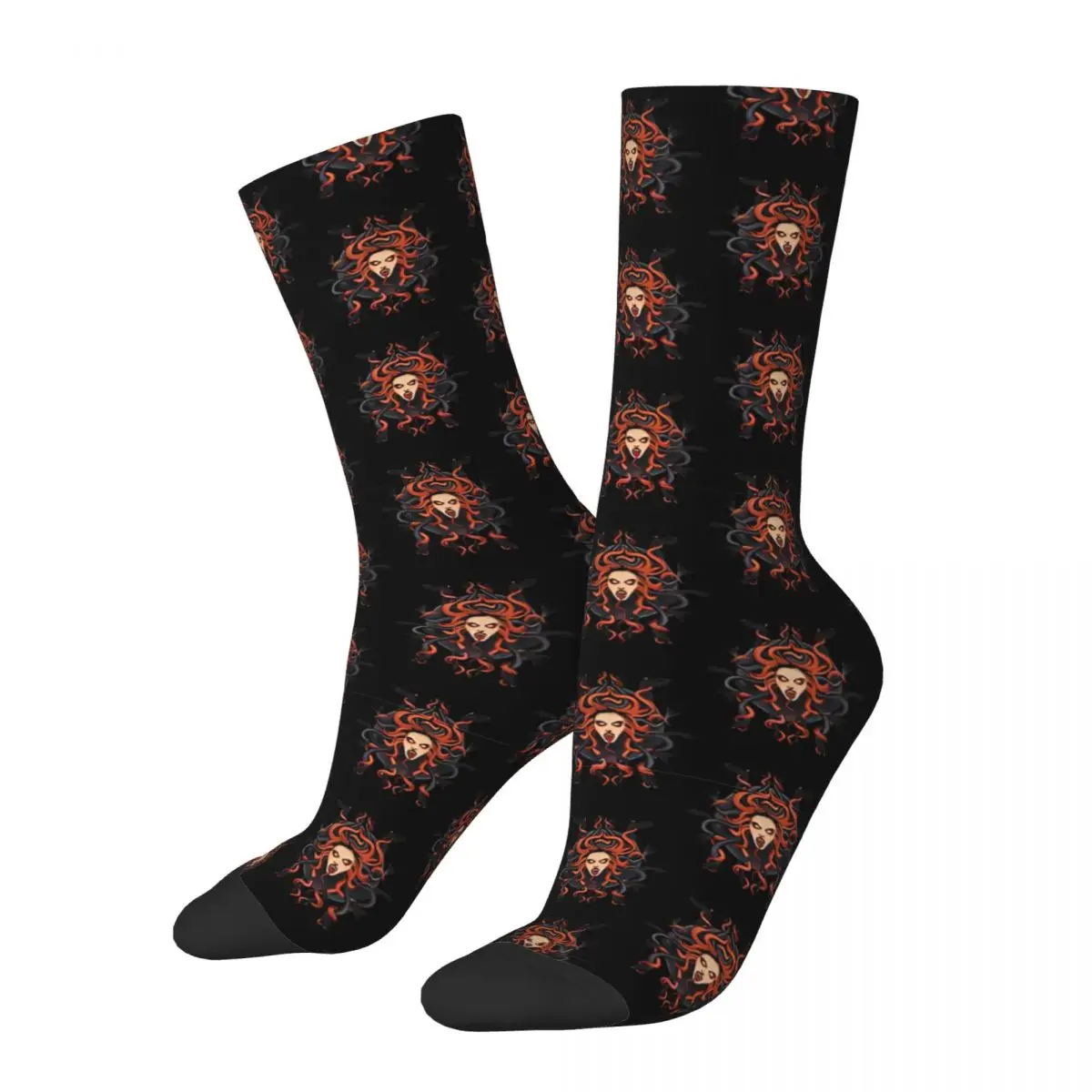 Medusa Head Stockings Custom Funny Socks Autumn Non Slip Socks Women Men Cycling Soft Breathable Socks