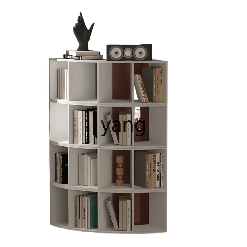 LMM children's storage and finishing storage rack corner simple living room arc combination bookshelf