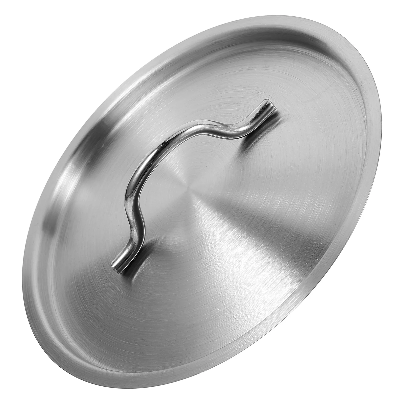

Pan Stainless Steel Pot Lid Cover for Round Replacement Skillet Silver Covers Cooking