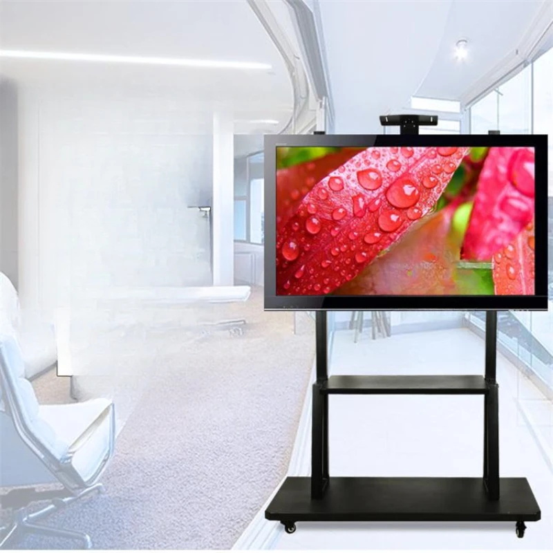 TV vertical floor adjustable rotating hanger cart