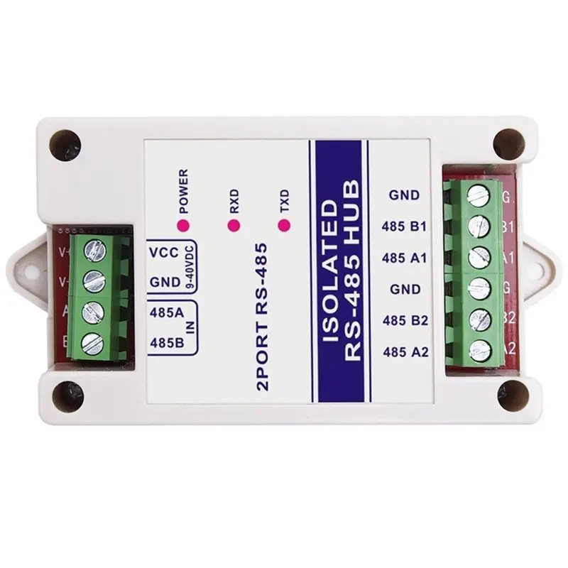 FEDI-485 Repeater Photoelectric Isolation Industrial RS485 Hub 2Channel Signal Amplifier Lightening