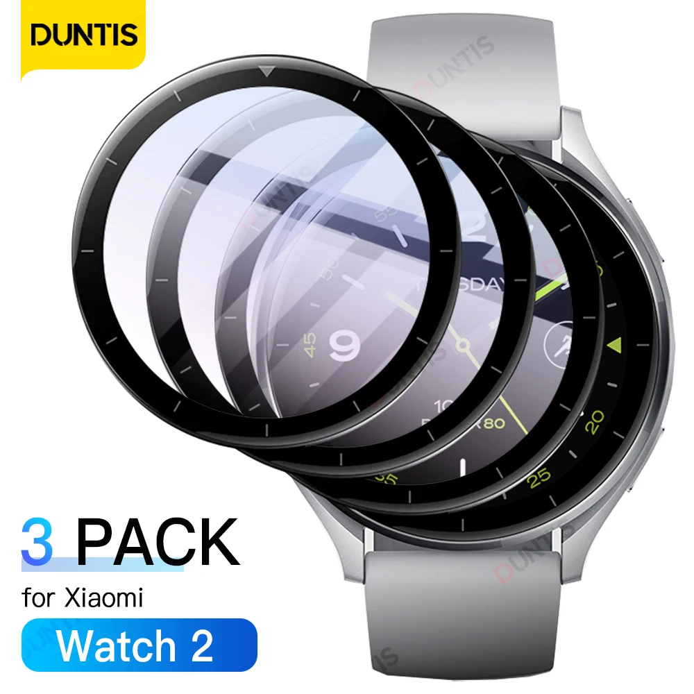 3 Pakket Voor Xiaomi Horloge 2 Screenprotector Anti-Kras Film Voor Mi Watch2 Rondom Dekking Beschermende Film Accessoires