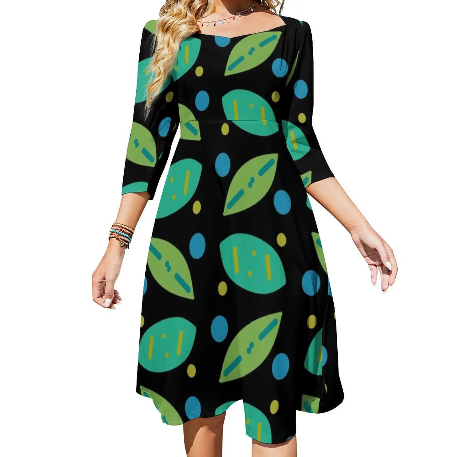 

Forest Floor Flare Dress woman dress ladies dresses for women 2024 prom dresses