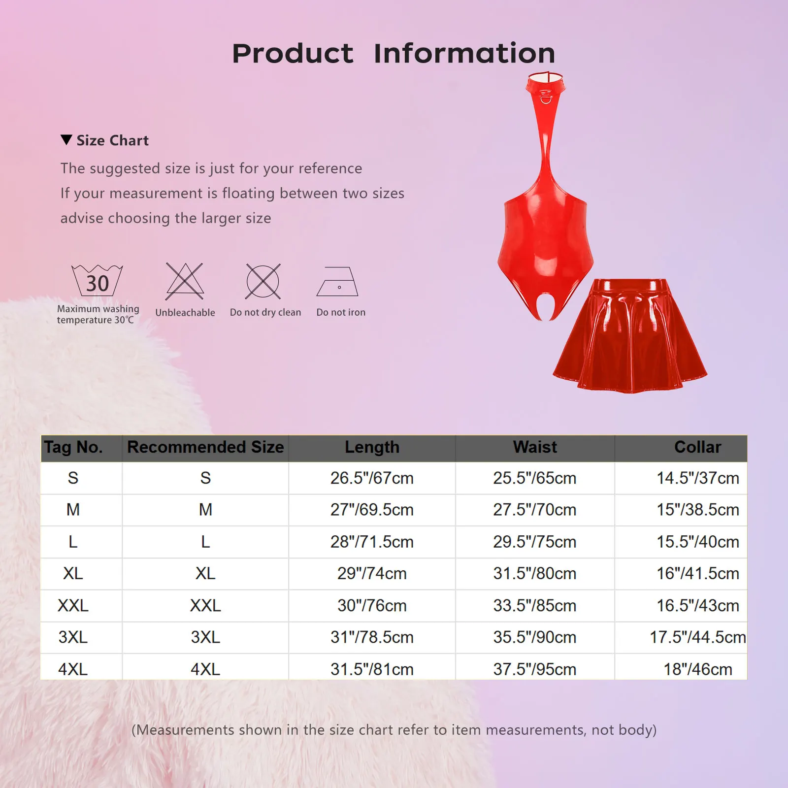 Глянцевая сексуальная клубная одежда для взрослых, комплект нижнего белья с открытой грудью и лямкой на шее, боди с вырезом в промежности и мини-юбка трапециевидной формы, ночное белье