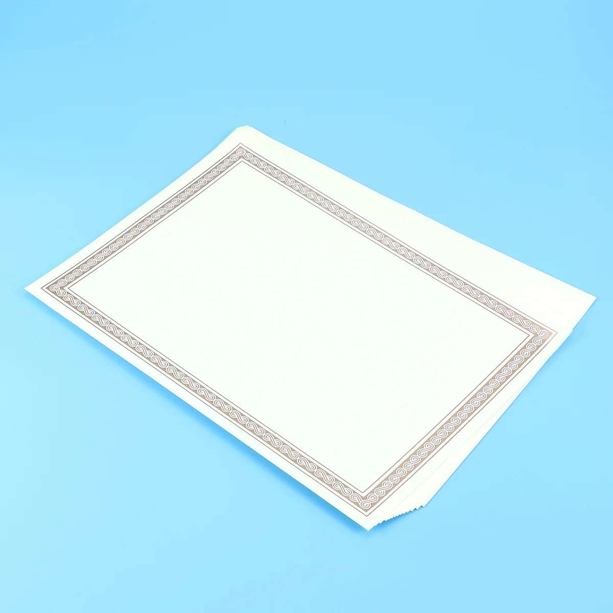 15 pcs A4 Gold Border Certificate Paper Metallic Finish For School Awards Graduation Recognition Printable Templates Teachers