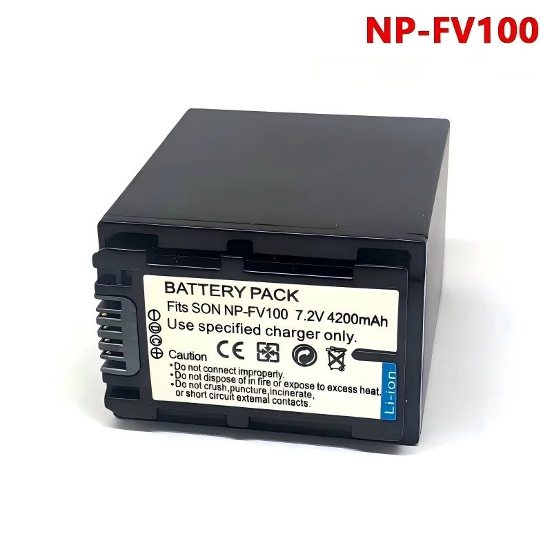 4200mah NP-FV100 NP FV100 NPFV100 New Battery for Sony NP FV30 FV50 FV70 FV60 PXW Z90 X70 NEX-VG30E HXR NX70 NX80 MC80