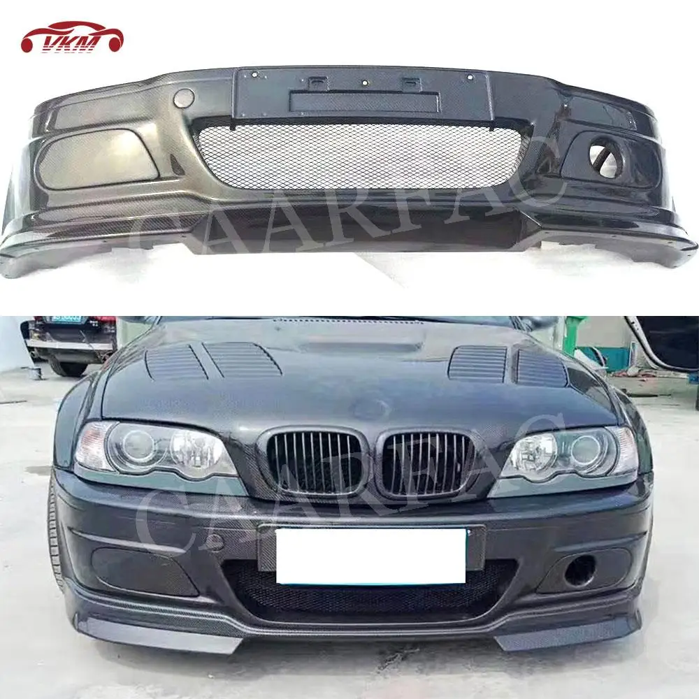 

Carbon Fiber Material Front Bumper Lip Guard Body Kit For BMW 3 Series E46 M3 Car Accessorise Head Hugger Car Styling