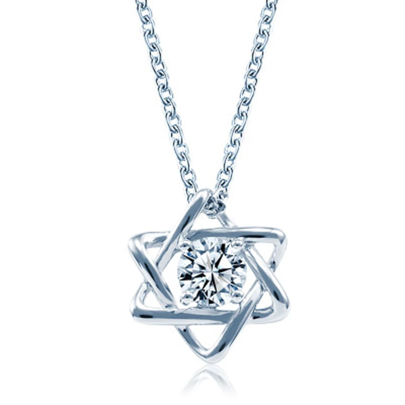 

Jewish Magen Star of David Sterling 925 Silver Necklace Women Men Israel Judaica Hebrew Jewelry Hanukkah Pendants