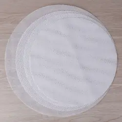 Non-Stick Round Steamer Mesh Pad Durable Thickened Reusable Silicone Dehydrator Sheets Kitchen Baking Accessories Steamer Mat