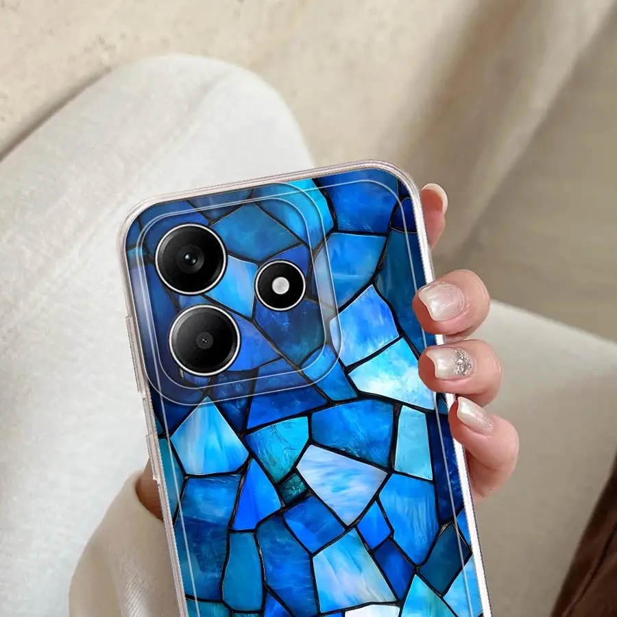 Case for Xiaomi Redmi Note 15 A4 A7 13C Note 13 14 Pro Plus 12 9 10 12S 10S 11 11S 14C Soft Phone Cover Window Flower Pattern view 4
