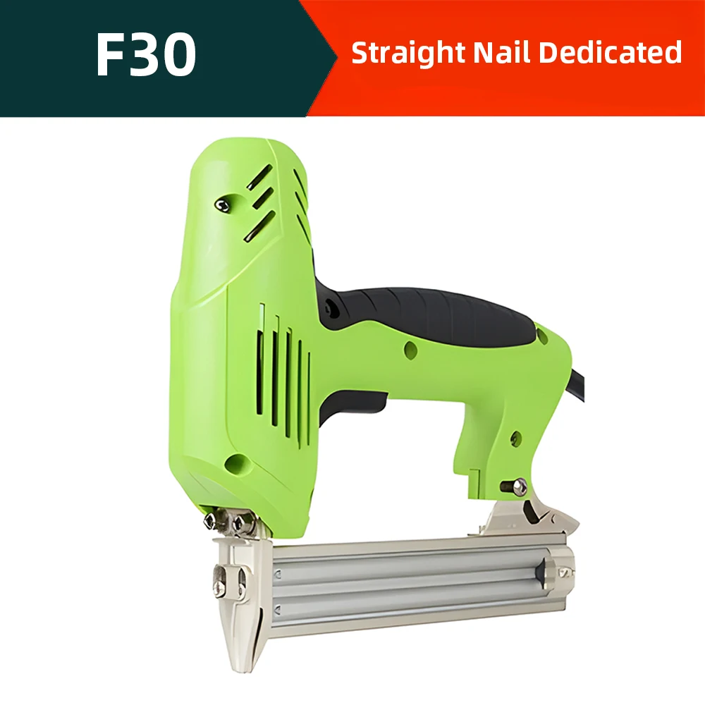 Electric Nail Gun Stapler Gun Woodworking Tools 220V Nailing Stapler Shooter Furniture Stapler Framing Tacker DIY Hand Tool