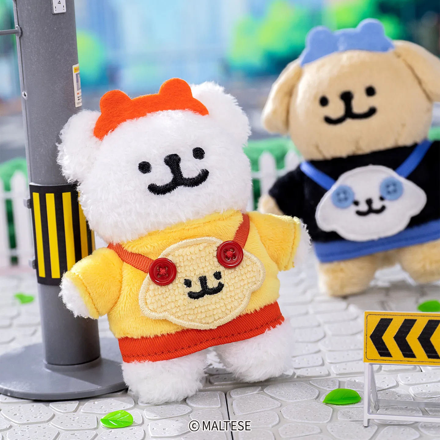 

New Original 10cm Line Dog Plush Pendant For Couples Gift Button Strap Doll Keychain Bag Accessories Cute Valentines Gift