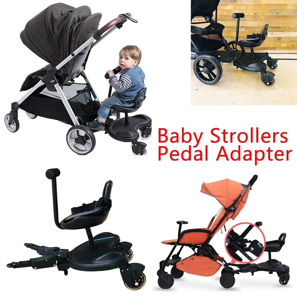 

Children Stroller Pedal Adapter Second Children Auxiliary Trailer Buggy Pushchair Standing Seat Pushchair Step Board Accessories