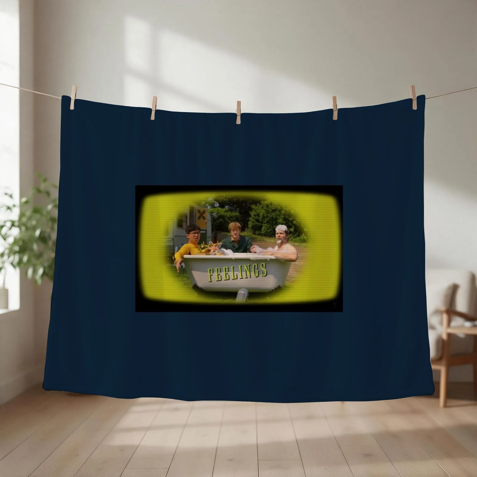 Taskmaster Feelings Soap Opera Throw Blanket couch cozy soft plush fuzzy picnic outdoor blanket