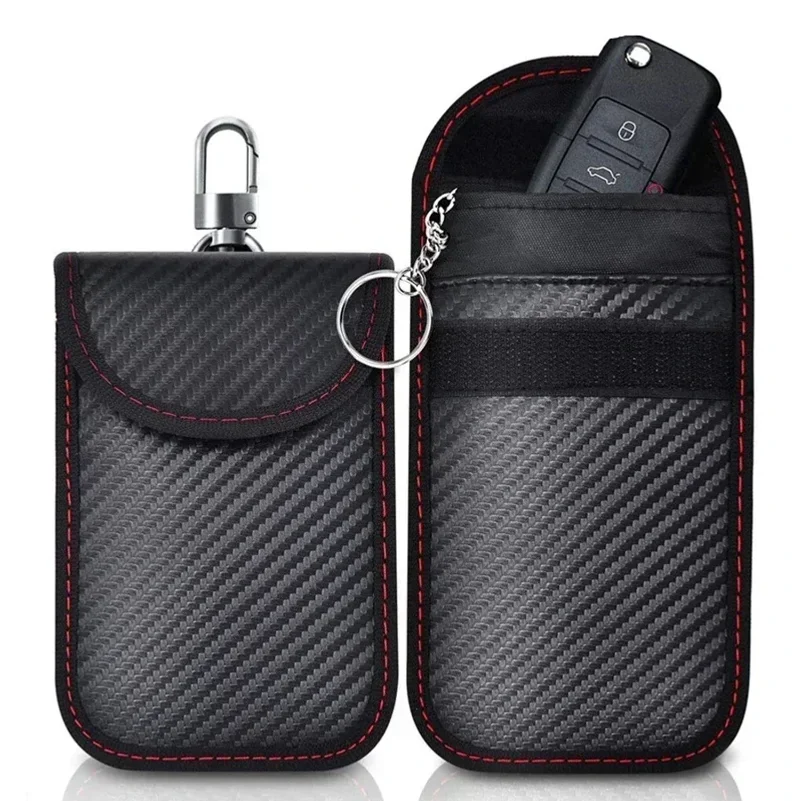 Hot Faraday Key  Electromagnetic Shielding Bag Credit Card Signal Blocker Case Keyless Entry Car Anti Theft Bags ﻿Key Case