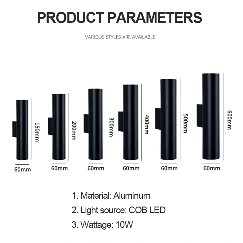 Lámpara de pared LED moderna, candelabros de aluminio, iluminación interior, decoración del hogar para sala de estar, dormitorio, comedor, mesita de