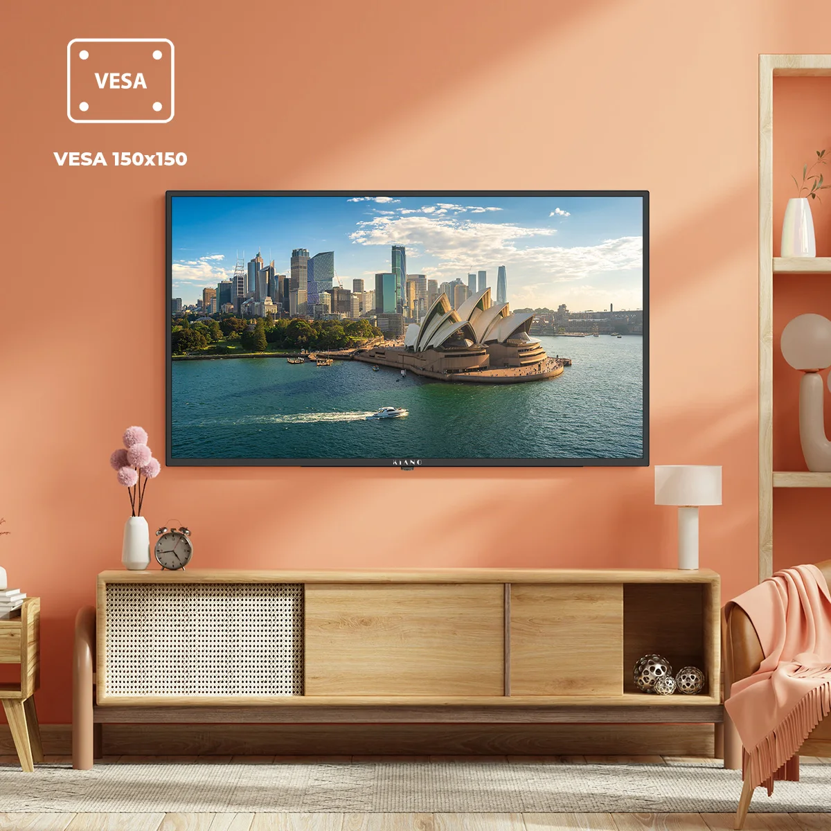 Led TV 40 "Full HD Smart TV WIFI DVBT T2 HEVC 3x HDMI Miracast