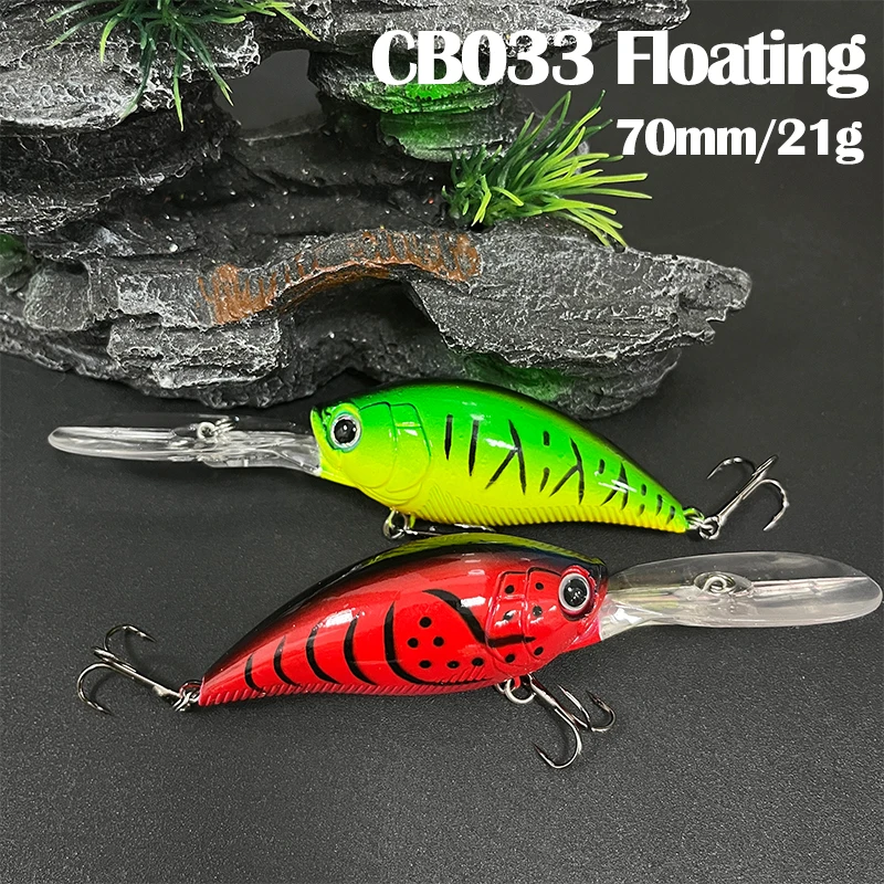 Crankbait flotante 70mm – Señuelo para trucha en agua salada