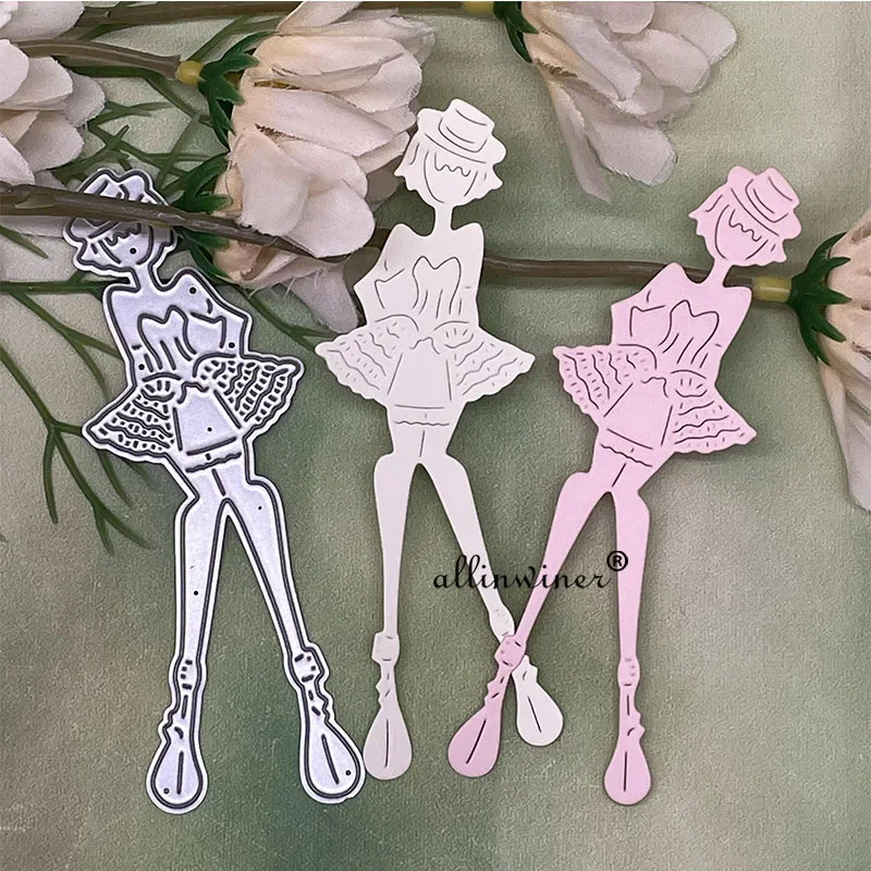 Top hat girl Metal Cutting Dies Stencils For DIY Scrapbooking Decorative Embossing Handcraft Die Cutting Template