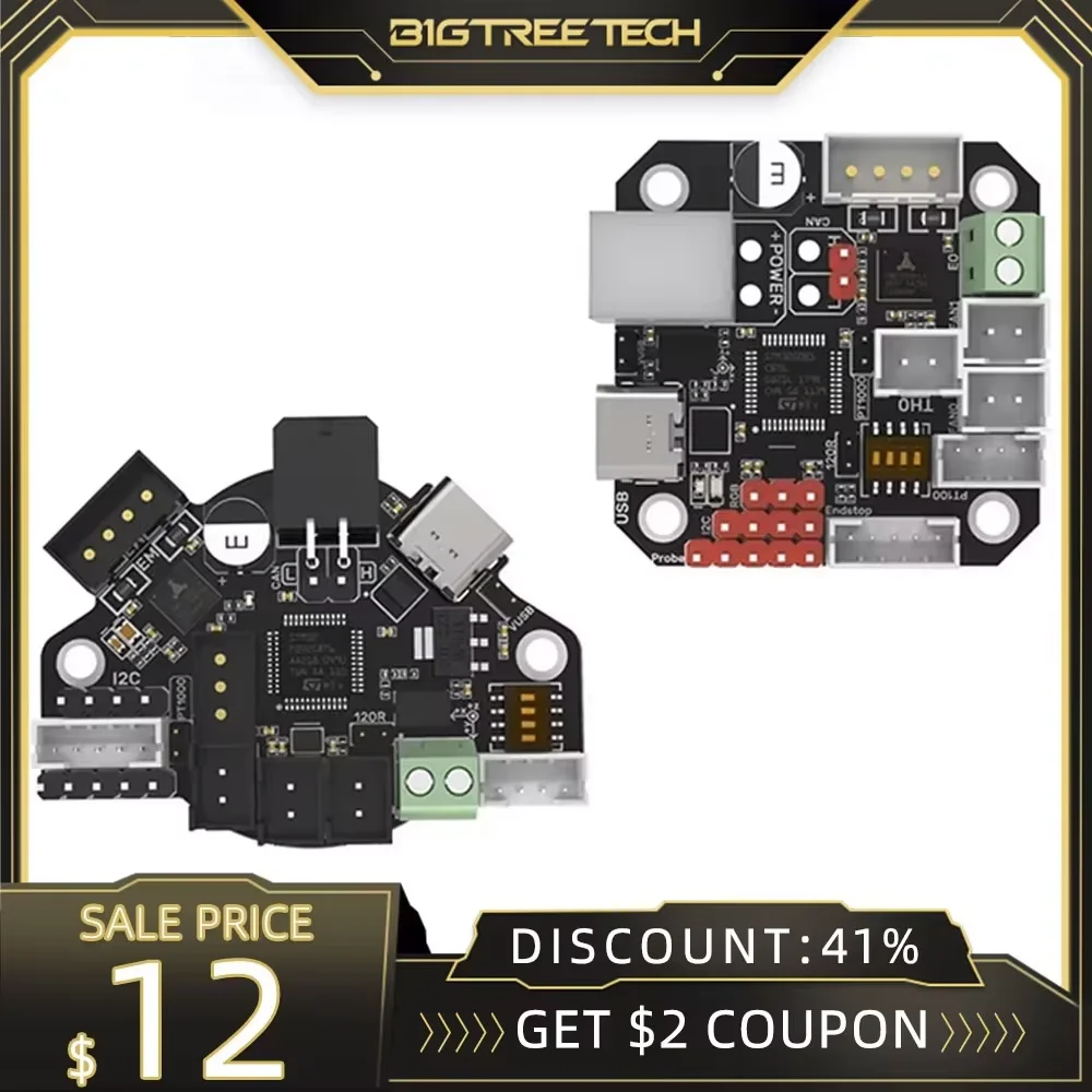 BTT EBB36 EBB42 CAN Adapter Board Support Canbus And Usb PT100 Onboard TMC2209 Driver For Raspberry Pi  Blv Ender 3 3D Printer