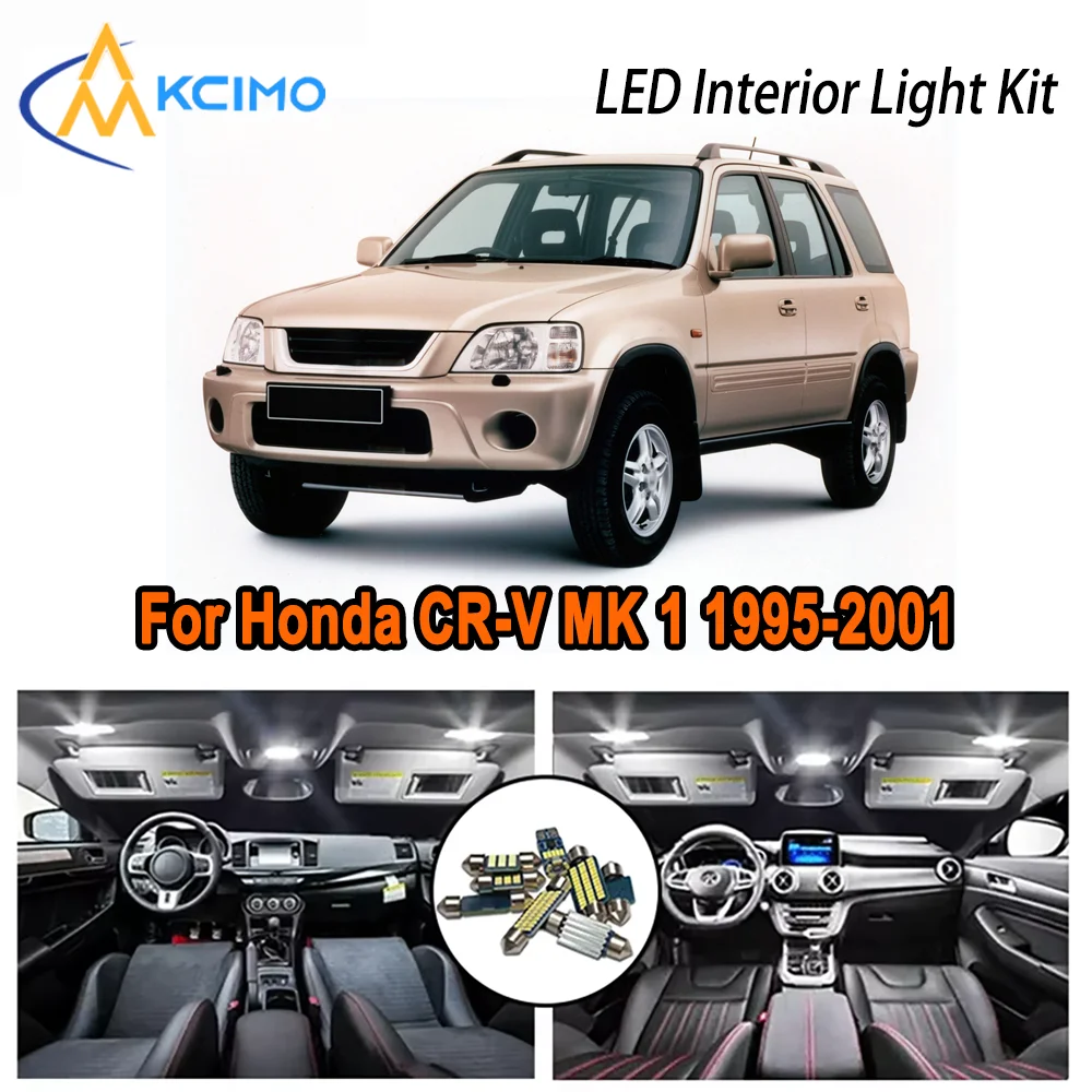 

High-Quality LED Interior Kit for Honda CR-V MK 1 1995-2001 1996 1997 1998 Premium Error-Free Dome Map Trunk Automotive Lamps