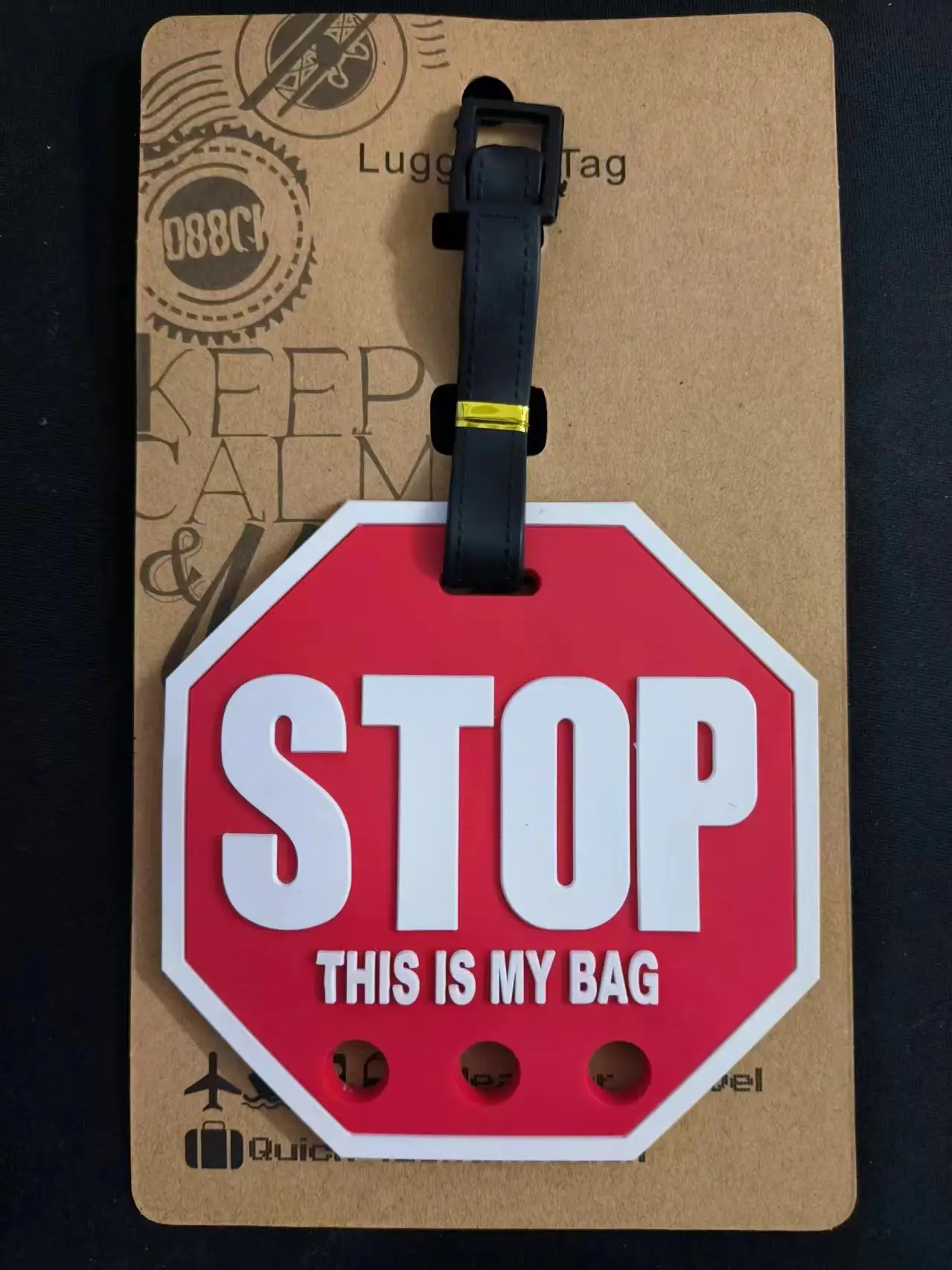 Travel Accessories Luggage Tag STOP This is My Bag PVC Suitcase ID Addres Holder Baggage Boarding Tags Portable Label