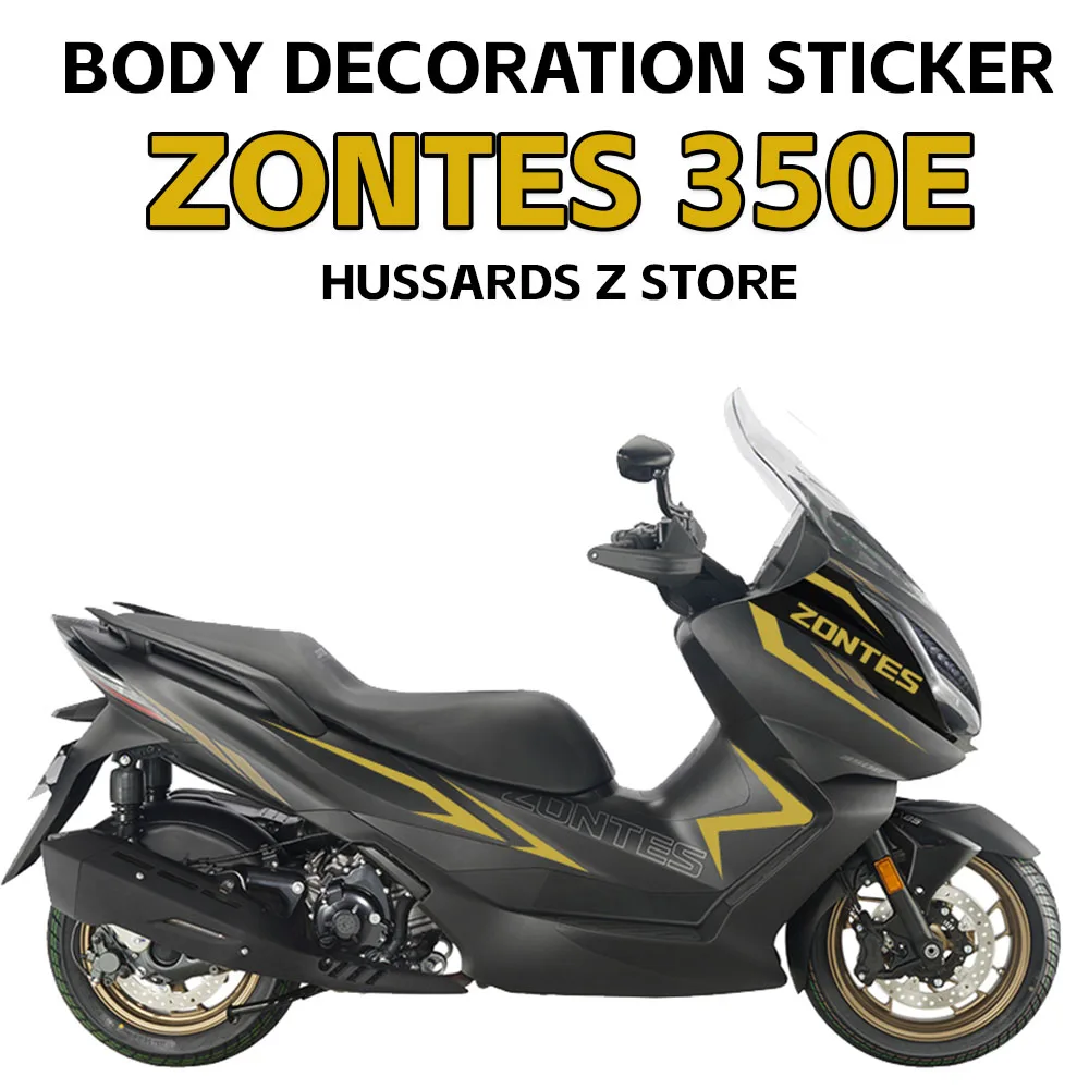 For ZONTES 350E 350 E E350 E 350 Scooter Body Pattern Decorative Sticker E350 Line Flower Sticker Film Accessories