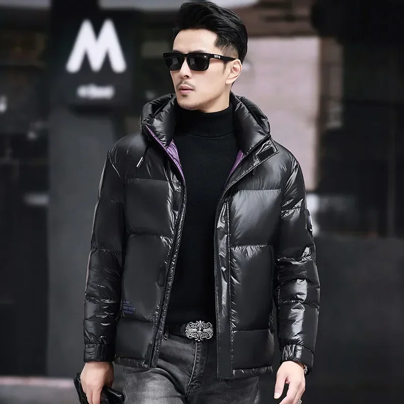 Designer Menswear Luxury Mens Short Down Jacket cappotto invernale riscaldante addensato nuova giacca Goose Down Light Filling Tops