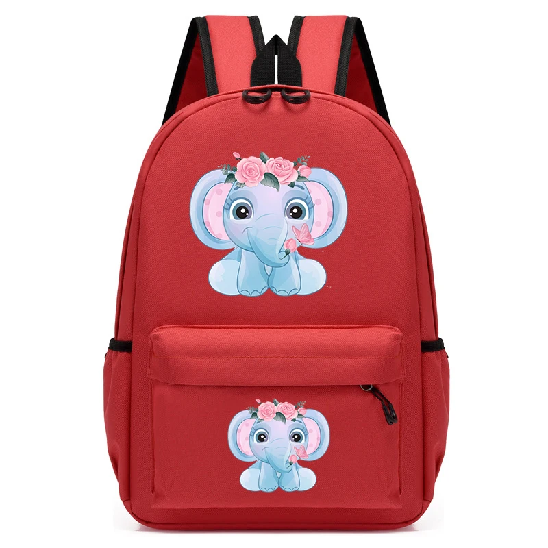 Mochila bonito dos desenhos animados para crianças, mochilas escolares na moda, elefante Kawaii Bookbag, mochila de viagem Anime, mochila de moda, nova