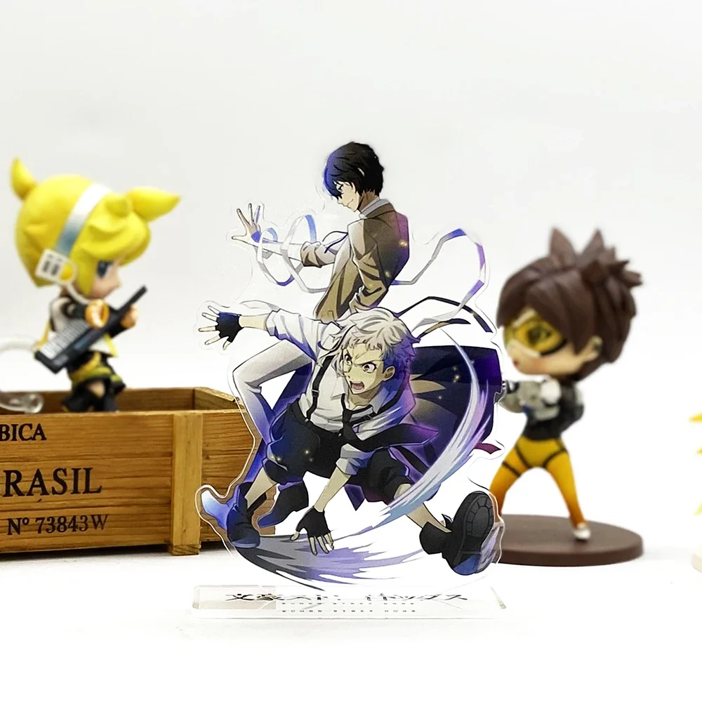 

Bungou Stray Dogs dazai osamu Nakajima Atsushi acrylic stand figure model plate holder cake topper anime Japanese