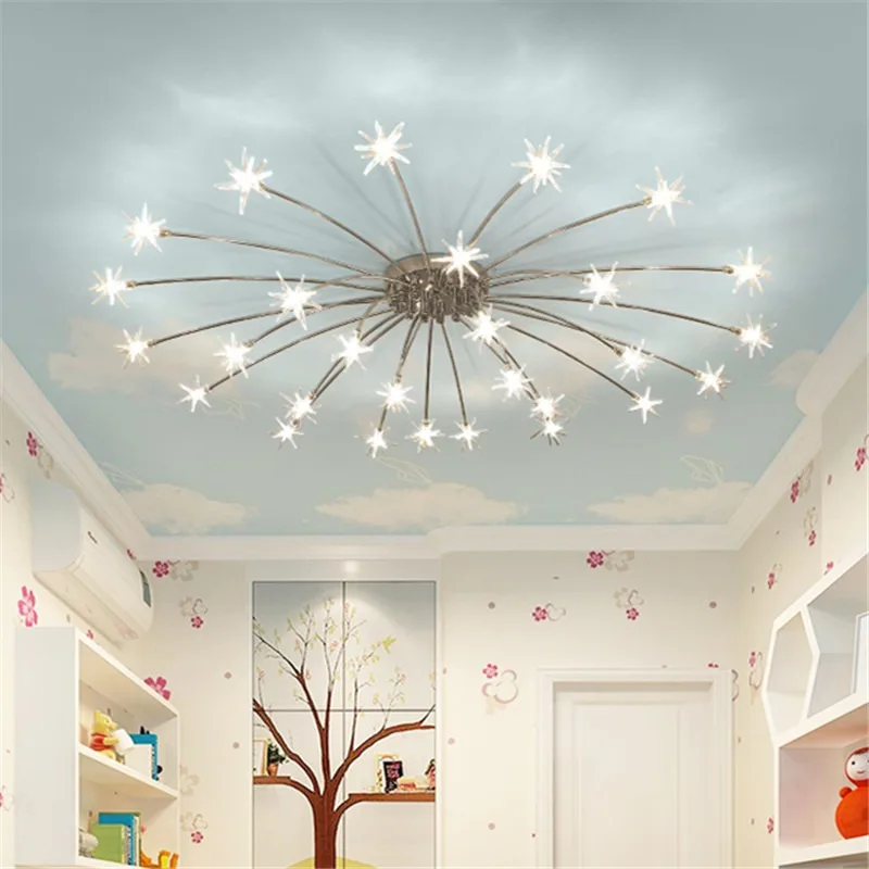 Nordic style living room dining room Gypsy ceiling light modern simplicity