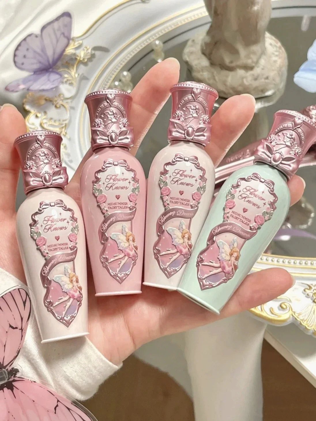 

Flowerknows Makeup Lipgloss Midsummer Fairytales Collection Coating Lip Lacquer Mirror Lip Gloss Vitamin Flower Knows Lipstick