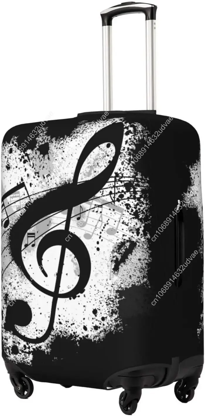 

Piano Music Notes Luggage Cover for Suitcase Elastic Non Scratch Travel Protector Travel Washable Suitcase Cover Fits 18-32 Inch