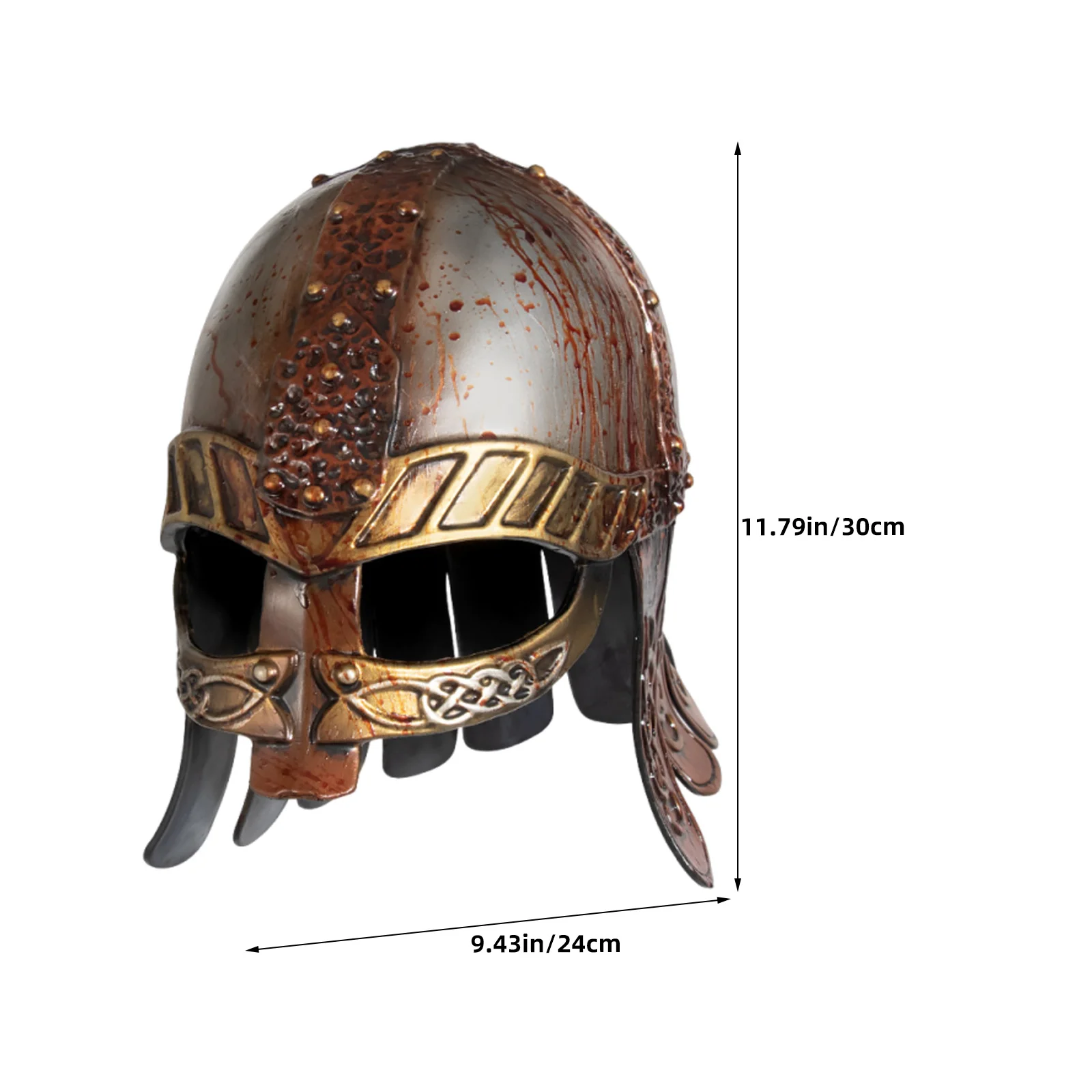 Wikinger-Hut für Damen und Herren, Cosplay-Kostüm, Mittelalterliches Accessoire, Party-Requisite, Realistischer Kriegerhut, Piratenkappe