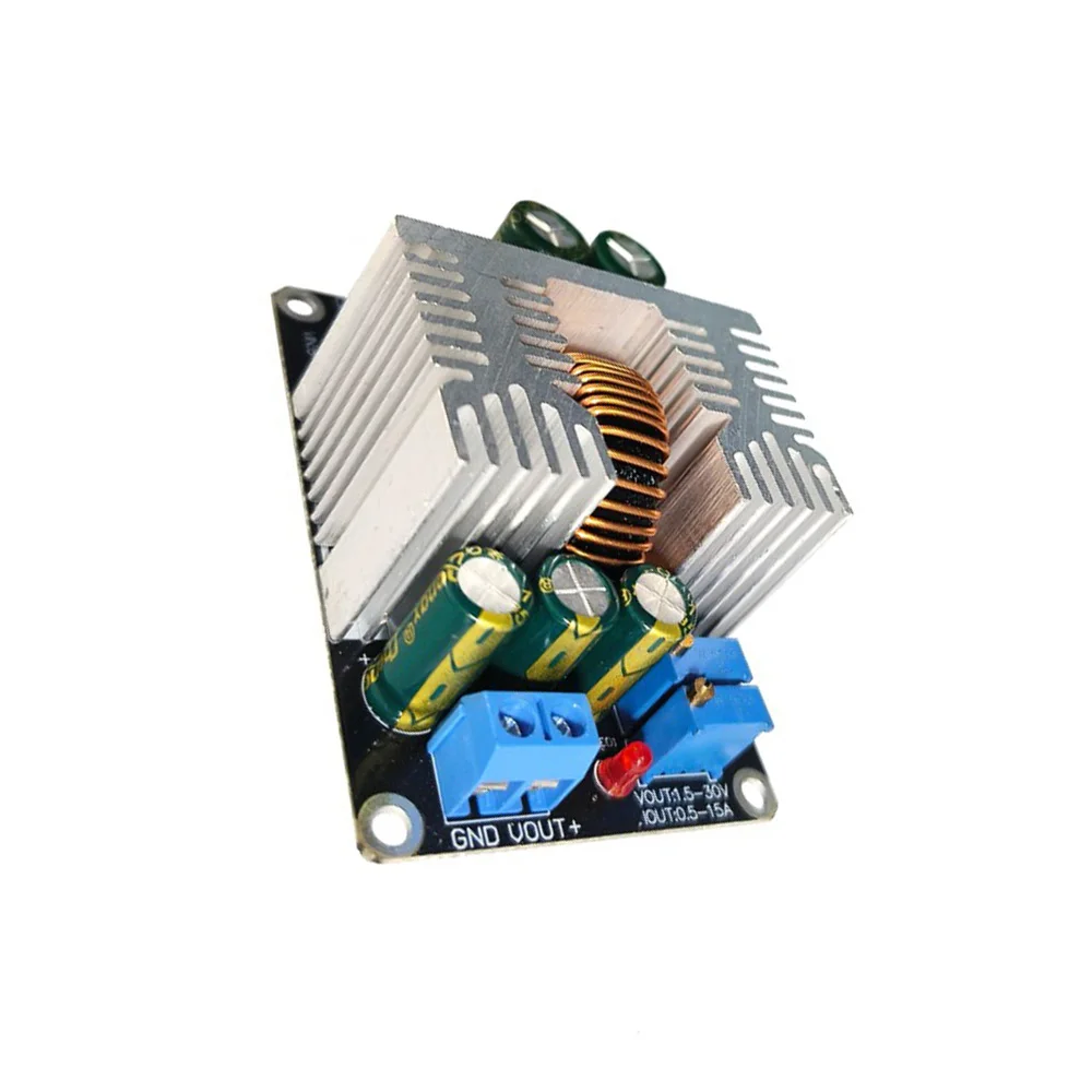 300 واط 15A باك وحدة الجهد المستمر تيار مستمر DC-DC محول DC8-35V إلى DC1.5-30V وحدة إمداد الطاقة القابلة للتعديل  