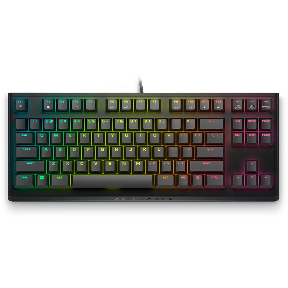 Dells Alienwares AW420K Tenkeyless Keyboard Gaming Mechanical Keyboard RGB Mechanical Wired Gaming Keyboards