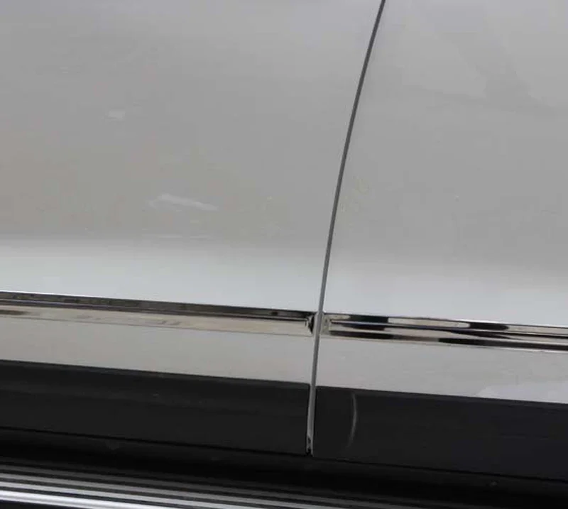 4 قطعة ل FAW BESTURN X80 2013-2017 جسم السيارة شريط زخرفي مصد الباب الفولاذ المقاوم للصدأ #4