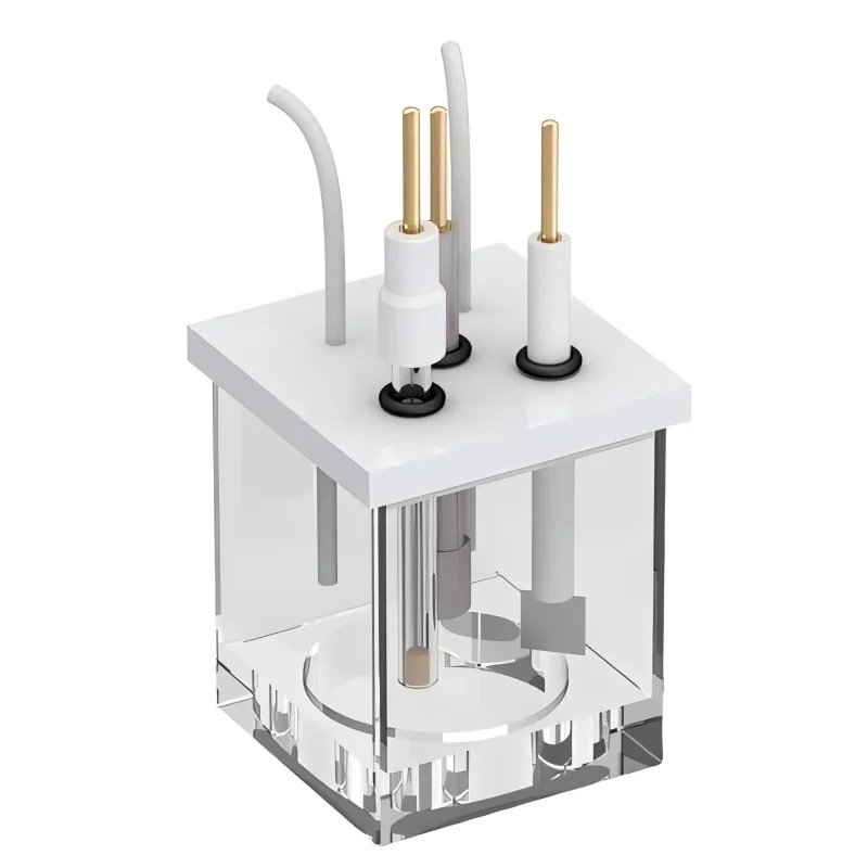 

Серия C012-1 Полностью кварцевая фотоэлектрохимическая ячейка открытого типа Спектроскопическая электрохимическая ячейка