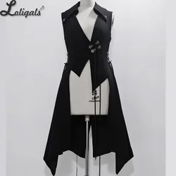 Ouji Lolita Vest Retro Gothic Medieval Cool Slim-fitting Long Waistcoat by Princess Chronicles