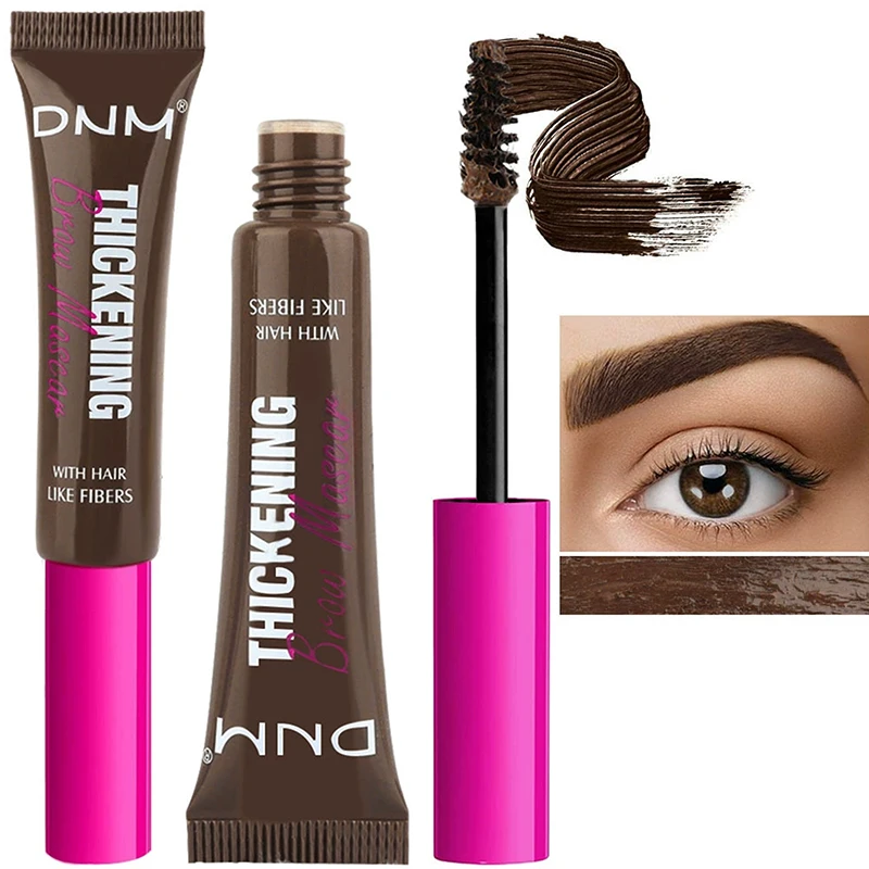 1 Stück Faser-Augenbrauen-Mascara Langanhaltende Natürliche Augenbrauen-Färbecreme Vegane Wachstums- und Verdickungs-Augenbrauen-Stylingcreme Augenbrauen-Verstärker